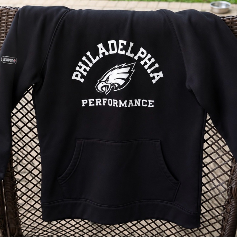 Under Armour Black Philadelphia Performance Hoodie with White Logo